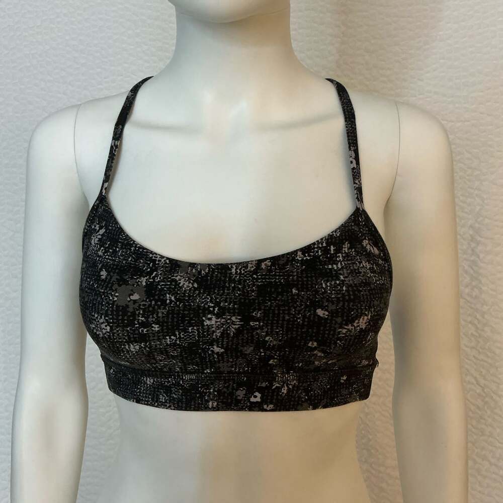 Lululemon Flow Y Bra Size 4 Equalized Multi Print Nulu